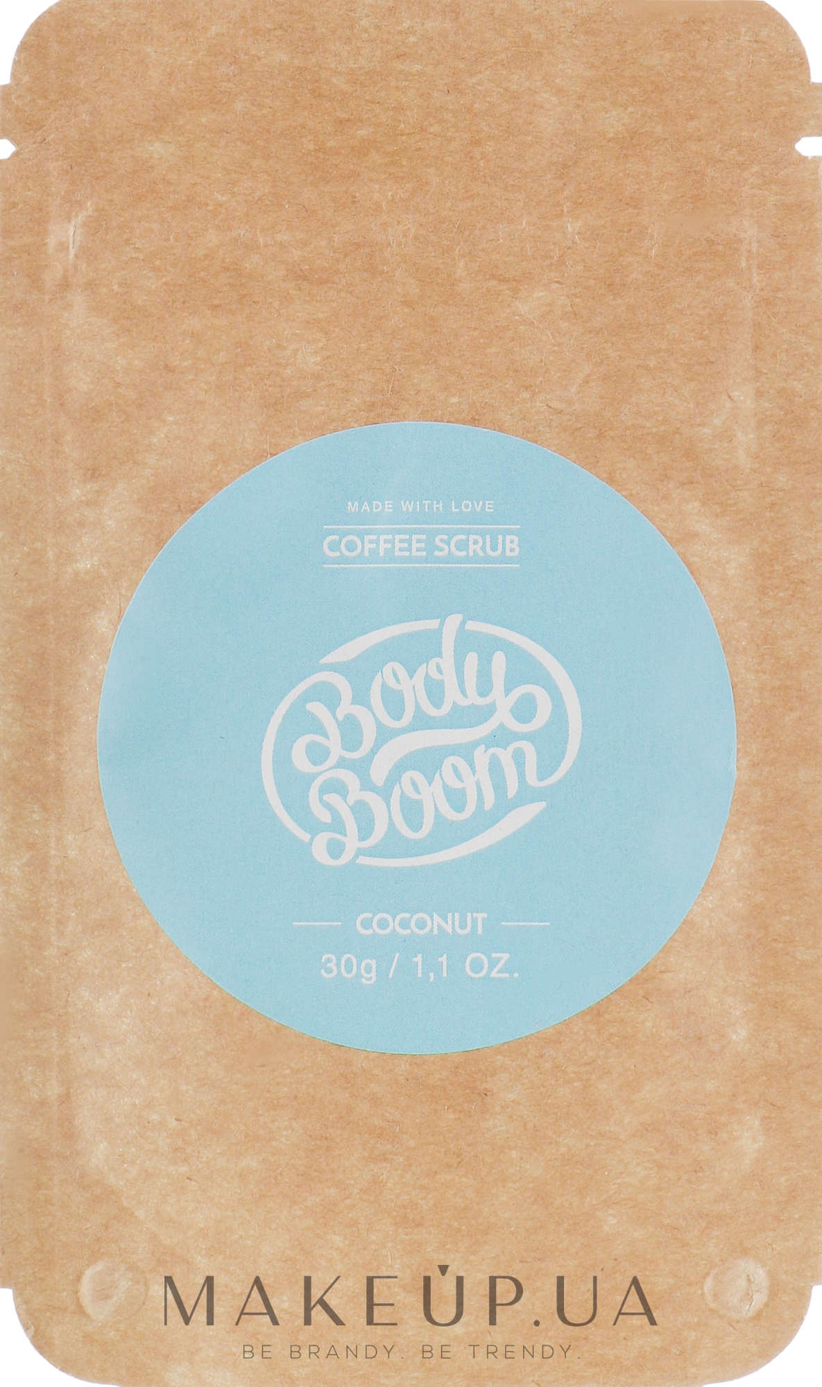 Кофейный скраб, кокосовый - BodyBoom Coffee Scrub Coconut — фото 30g
