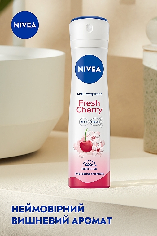 Антиперспірант "Свіжа вишня" - NIVEA Fresh Cherry Anti-Perspirant — фото N5