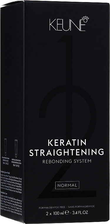 Лікувальна система кератинового випрямлення - Keune Keratin Straightening Rebonding System Normal — фото N2