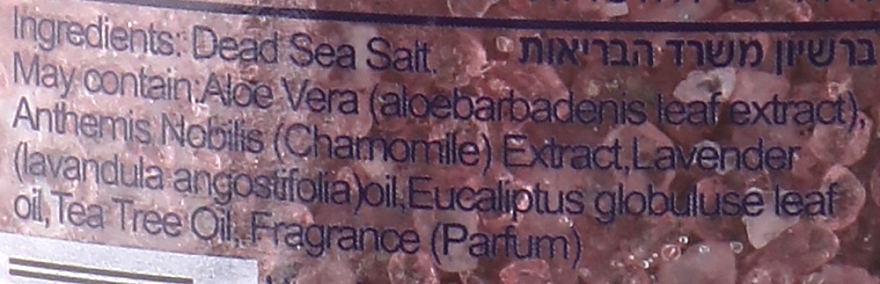 Сіль Мертвого моря для ванн "Лаванда" - Aroma Dead Sea Luxury Bath Salt Lavender — фото N2
