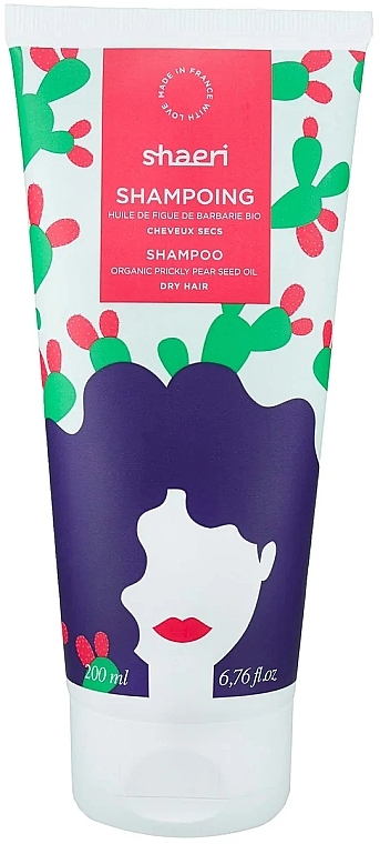 Живильний шампунь для волосся - Shaeri Shampoo Organic Prickly Pear Seed Oil Dry Hair — фото N1