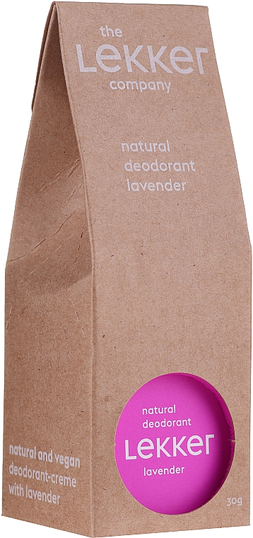 Натуральний крем-дезодорант "Лаванда" - The Lekker Company Natural Lavender Deodorant