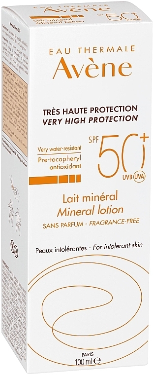 Сонцезахисний лосьйон з мінеральним екраном - Avene Very High Protection Mineral Lotion SPF 50+ — фото N3