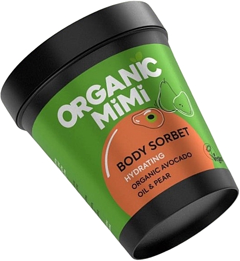 Сорбет для тіла зволожувальний "Авокадо та груша" - Organic Mimi Body Sorbet Hydrating Avocado & Pear — фото N1