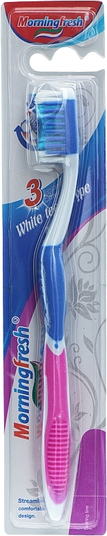 Зубна щітка, M-749, синя з фіолетовим - MorningFresh — фото N1
