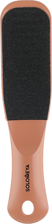 Педикюрная пилка с микромассажем "Черный оникс" 80/150 - Solomeya Pedicure Nailfile With Micromassage Black Onyx Coral — фото N1