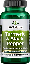Пищевая добавка "Куркума и черный перец" - Swanson Full Spectrum Turmeric & Black Pepper — фото N1