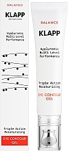 Зволожувальний гель для контуру очей потрійної дії - Klapp Balance Triple Action Moisturizing Eye Contour Gel — фото N2