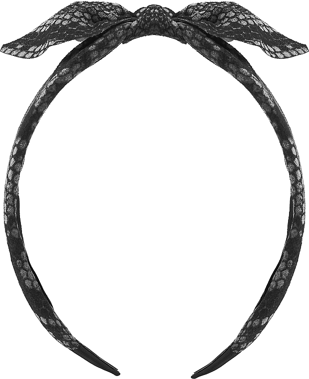 Обруч для волос, FA-5651, черно-серый - Donegal — фото N1