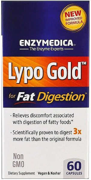 Харчова добавка "Ферменти для перетравлювання жирів" - Enzymedica Lypo Gold — фото N1