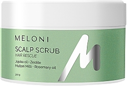 Скраб для шкіри голови з олією жожоба та розмарином - Meloni Rescue Hair Scrub — фото N1