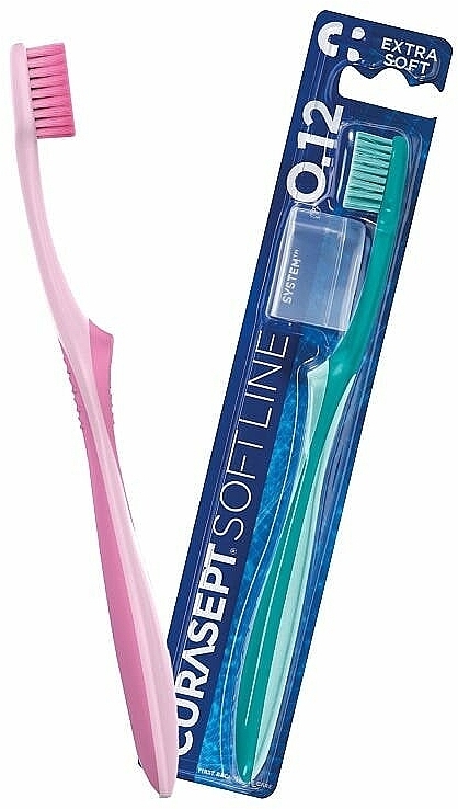 Зубная щетка "Extra Soft 0.12" мягкая, розовая - Curaprox Curasept Toothbrush — фото N2