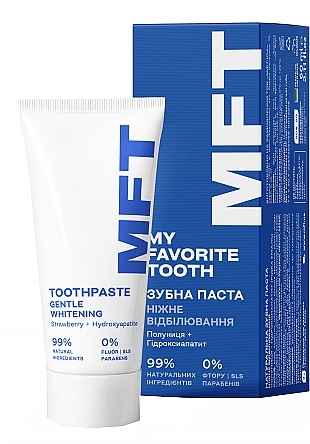 Зубна паста “Відбілююча” - MFT For Gentle Whitening With Strawberry Toothpaste — фото N1