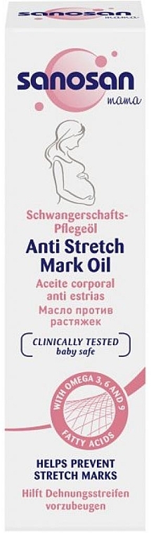 Масло от растяжек для беременных - Sanosan Mama Anti-Stretch Mark Oil — фото N5