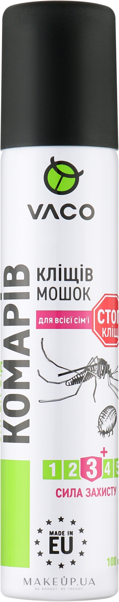 Спрей от комаров, клещей и мошек - Vaco Exotic — фото 100ml