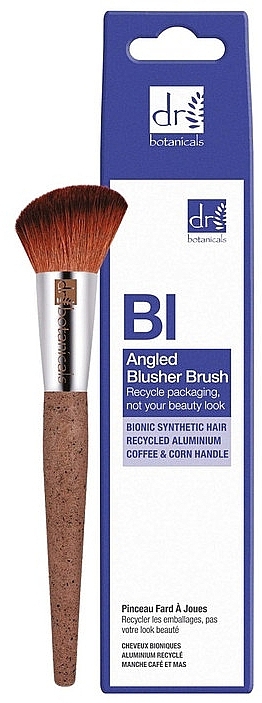 Кисть для румян - Dr. Botanicals Angled Blusher Brush — фото N1