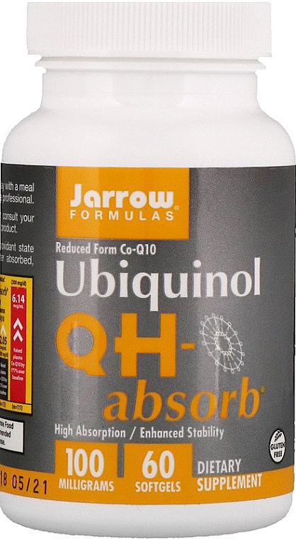 Харчові добавки - Jarrow Formulas Ubiquinol QH-Absorb 100 mg — фото N4