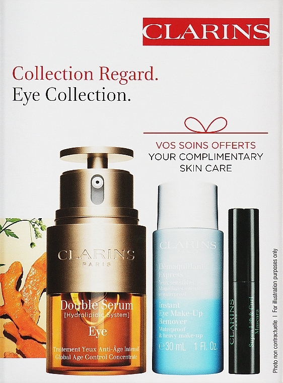 Набор - Clarins Eye Collection Kit (serum/20ml + mascara/3ml + remover/30ml) — фото N1