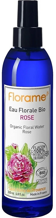 Квіткова вода троянди для обличчя - Florame Organic Floral Water Rose — фото N1