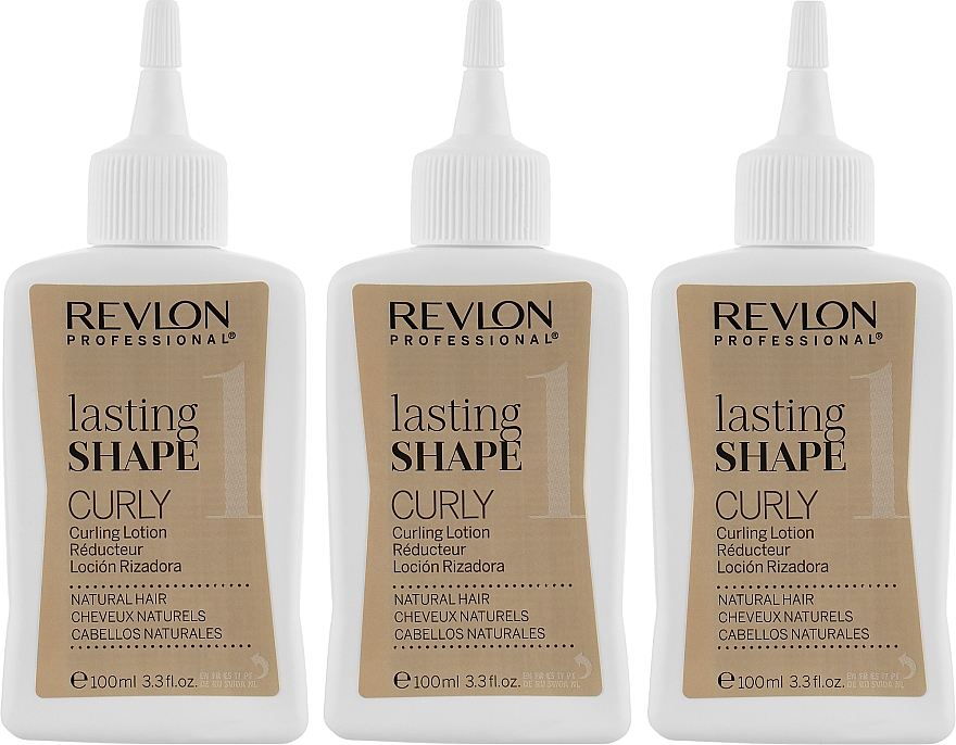 Набір для звивання натурального волосся - Revlon Professional Lasting Shape Curly Lotion Natural Hair (lot/3x100ml) — фото N2