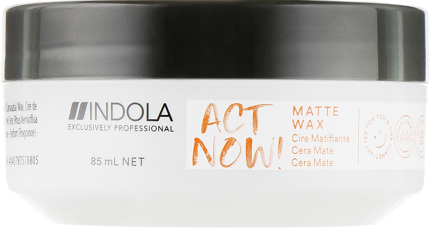 Воск для укладки волос с матовым эффектом - Indola Act Now! Matte Wax — фото N1