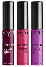 Духи, Парфюмерия, косметика Набор блесков для губ - NYX Professional Makeup Intense Butter Gloss Set 1