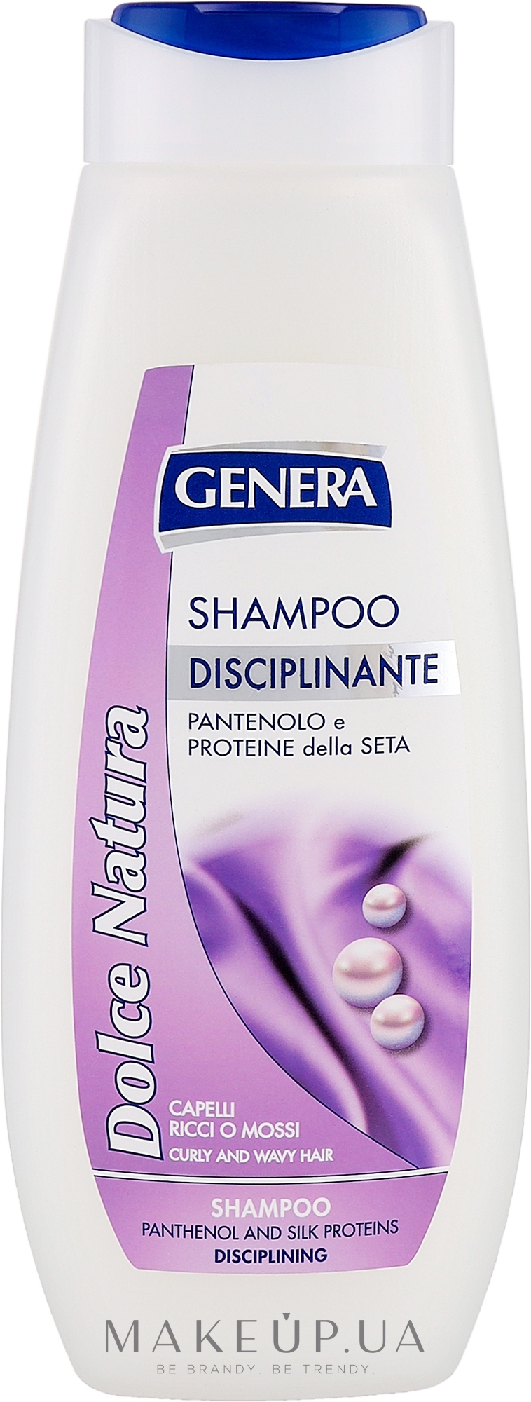 Шампунь для волос с пантенолом и проеинами шелка - Genera Dolce Natura Shampoo — фото 500ml