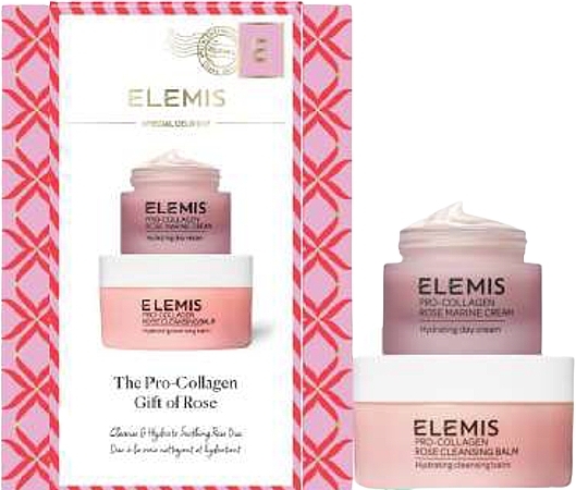 Набір - Elemis The Pro-Collagen Gift Of Rose (balm/50g + cr/30ml) — фото N1