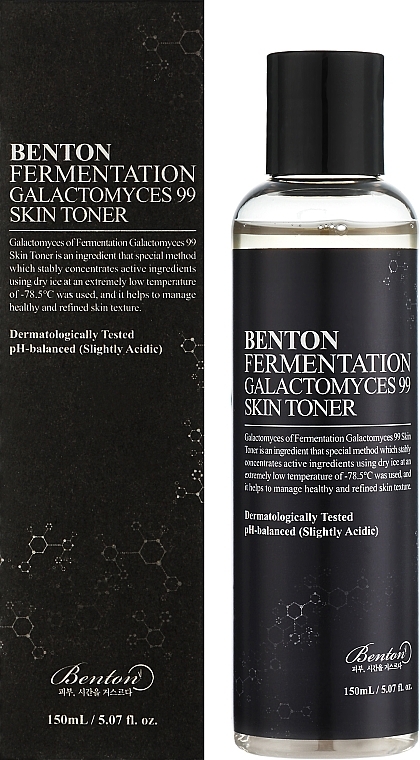 Ферментований тонер з галактоміцелами 99% - Benton Fermentation Galactomyces 99 Skin Toner — фото N2