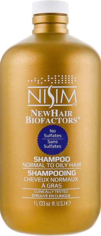 Шампунь для нормальных и жирных волос от выпадения - Nisim NewHair Biofactors Shampoo  — фото N6