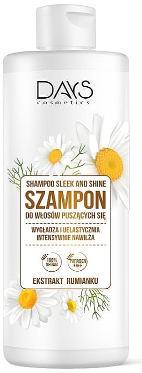 Шампунь для тьмяного волосся з екстрактом ромашки - Days Cosmetics Shampoo Sleek And Shine — фото N1