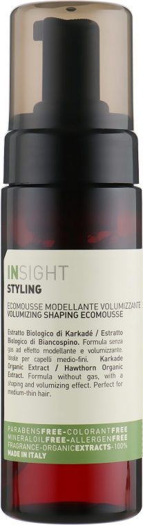 Мус для волосся - Insight Styling Volumizing Shaping Ecomousse — фото N1