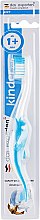 Парфумерія, косметика Дитяча зубна щітка з м'якою щетиною "Kinder", блакитна - Das Experten