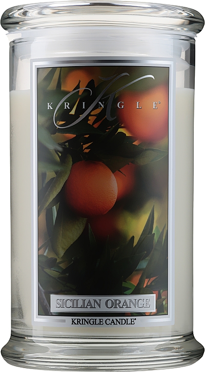 Ароматическая свеча в банке - Kringle Candle Sicilian Orange — фото N2