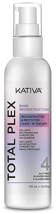 Эмульсия для волос - Kativa Total Plex Reconstructor & Protector Leave In Sealant — фото N1