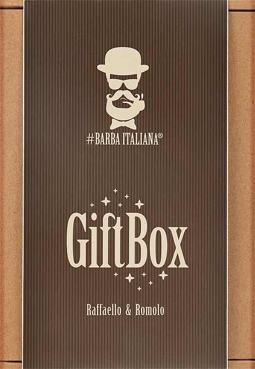 Набор - Barba Italiana Raffaello & Romolo Gift Box (shm/250ml + beard/oil/50ml + towel/1pc)