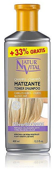 Матирующий шампунь - Natur Vital Silver Blonde Mattifying Shampoo — фото N2