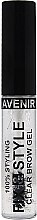 Фиксирующий гель для бровей, прозрачный - Avenir Cosmetics Fix&Style Clear Brow Gel — фото N1