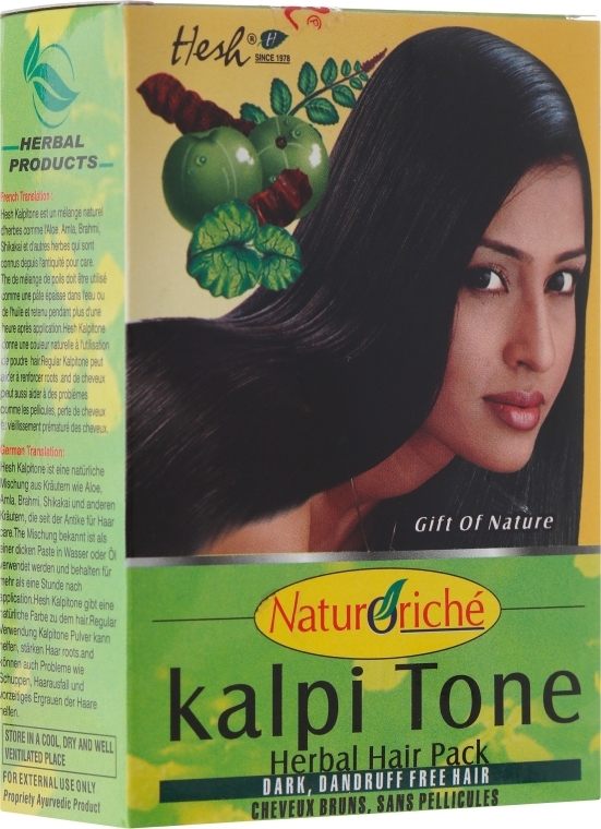 Порошкова маска для темного волосся - Hesh Kalpi Tone Powder — фото N1