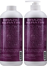 Набор - Brazil Keratin Intensive Coconut Conditioner Set (h/cond/550mlx2) — фото N3