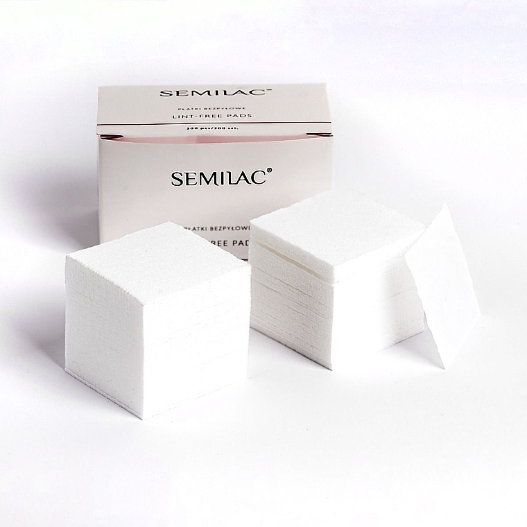 Безворсовые салфетки для ногтей - Semilac Lint Free Cleaning Nail Pads — фото N1