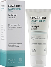 Гель для обличчя зволожувальний - SesDerma Laboratories Lactyferrin Sebum Facial Gel — фото N2