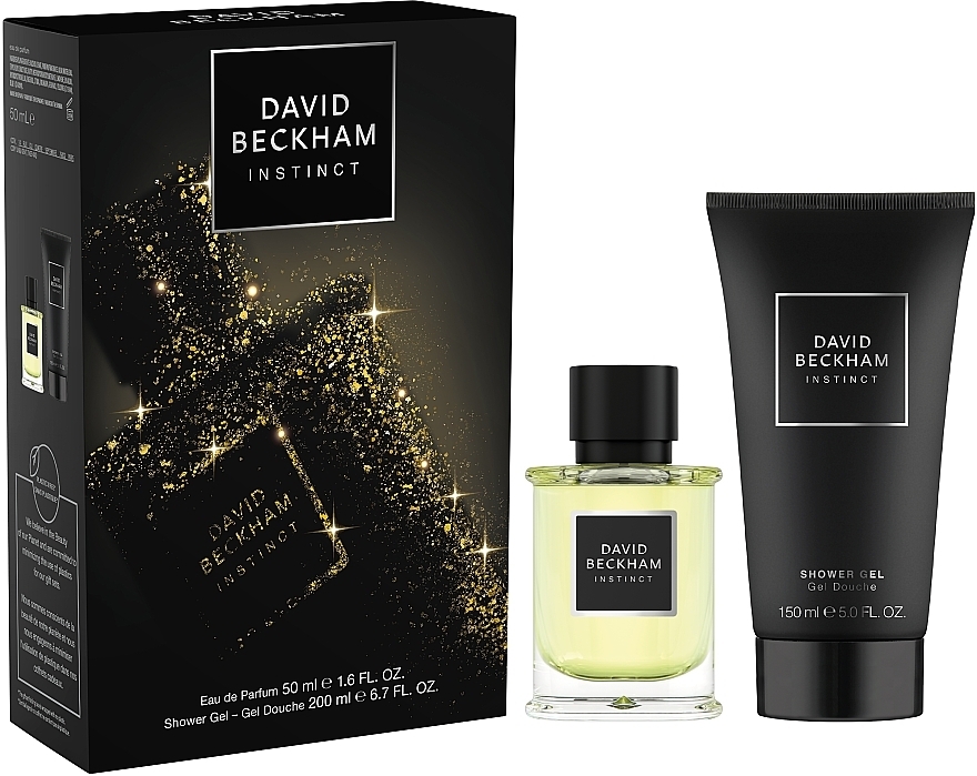 David Beckham Instinct - Набор (edp/50ml + sh/gel/200ml) — фото N1