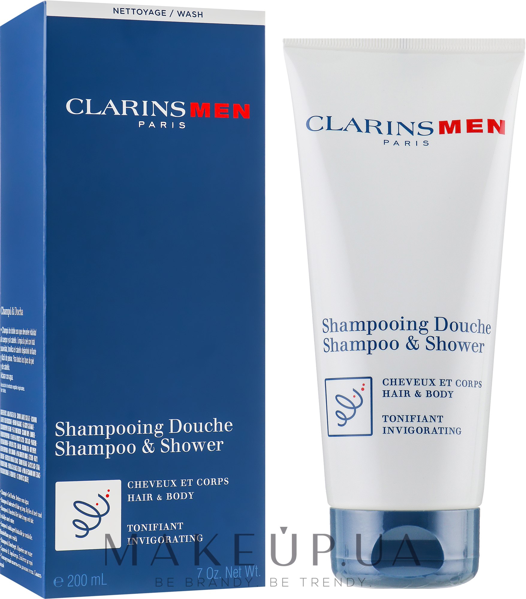 Шампунь-гель для волос и тела - Clarins ClarinsMen Shampoo & Shower  — фото 200ml