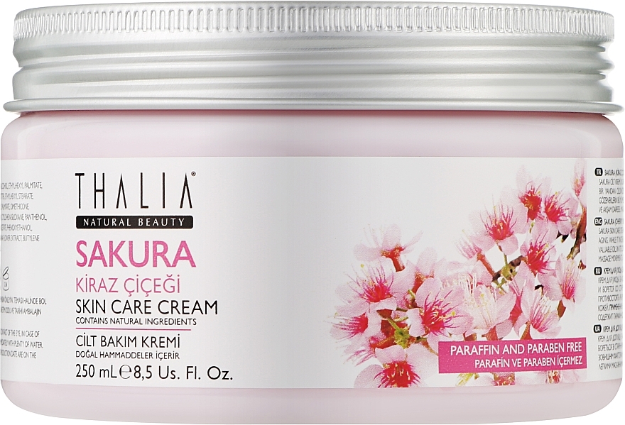 Крем для обличчя та тіла з екстрактом квітів сакури - Thalia Sakura Skin Care Cream — фото N1