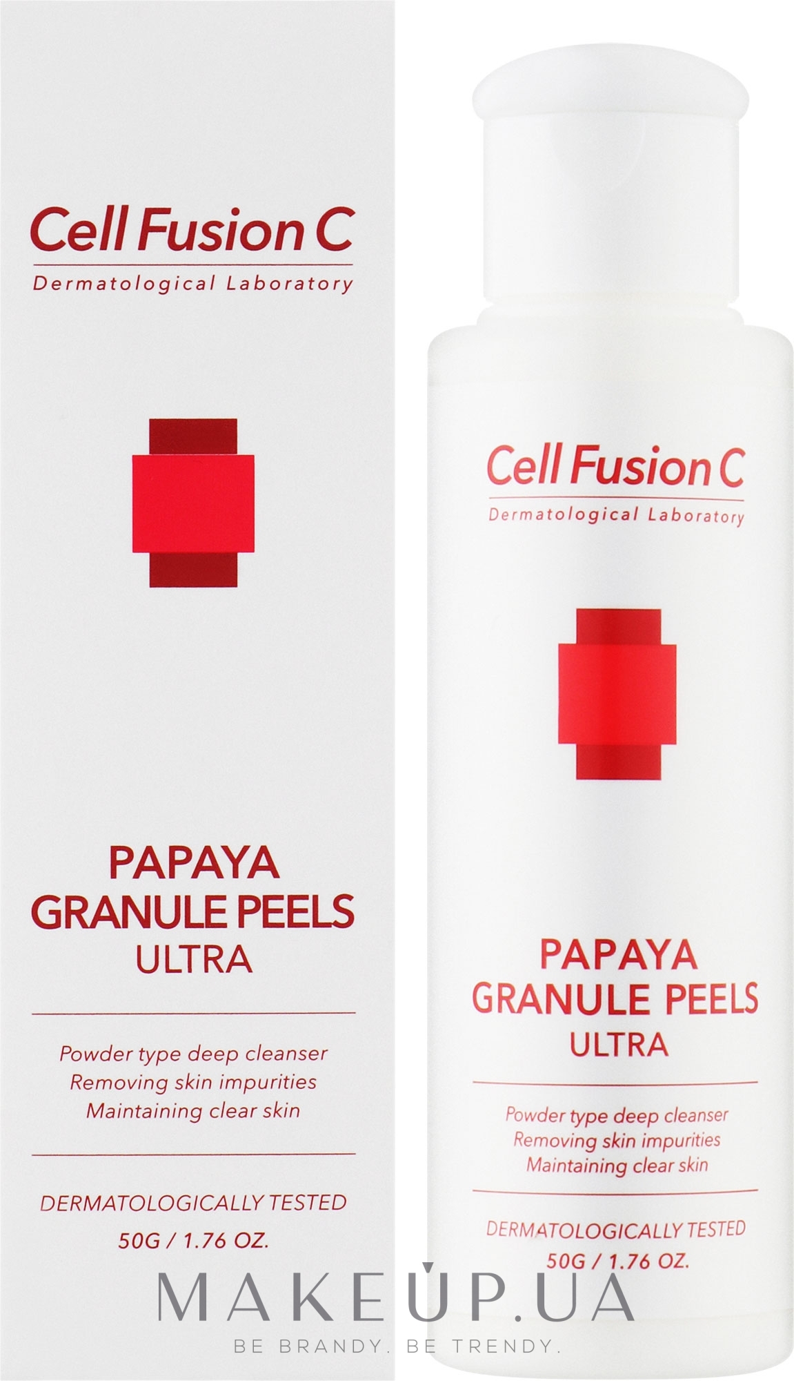 Очищающий энзимный пилинг для лица - Cell Fusion C Papaya Granule Peels  — фото 50g