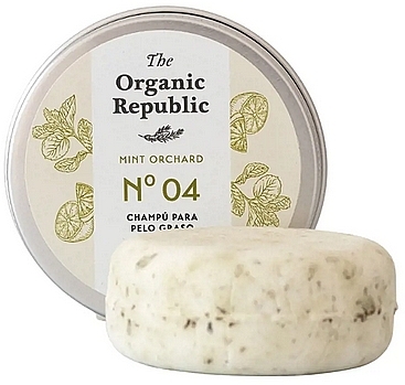Твердый шампунь для волос "Мята" - The Organic Republic Shampoo — фото N1