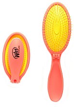 Парфумерія, косметика Компактний гребінець  - Wet Brush Neon Pop Fold Coral Chic