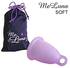 Парфумерія, косметика Менструальна чаша з петлею, розмір S, рожева - MeLuna Soft Menstrual Cup Ring