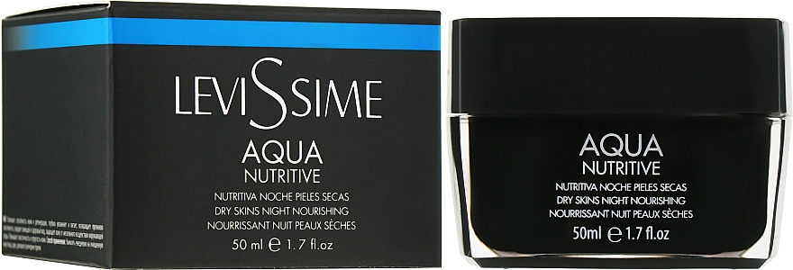 Нічний живильний крем для обличчя - LeviSsime Aqua Nutritive Dry Skins Night Nourishing — фото N2